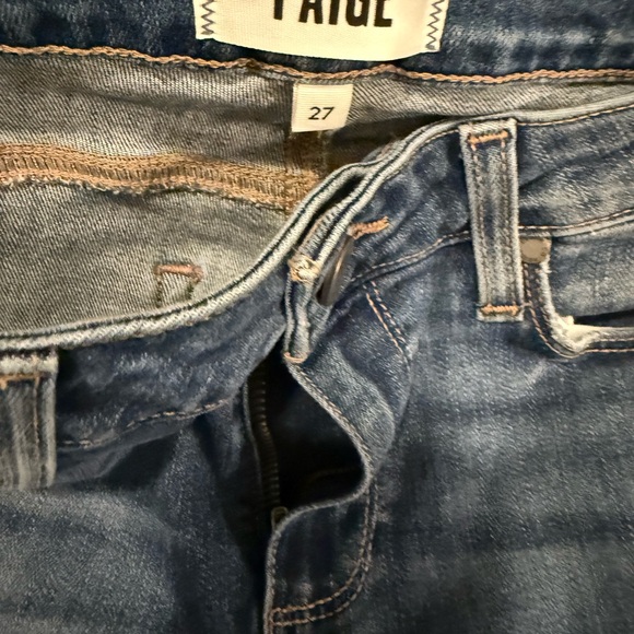 PAIGE Denim Blue VERDUGO ankle Skinny Jeans size 27 - Picture 7 of 8